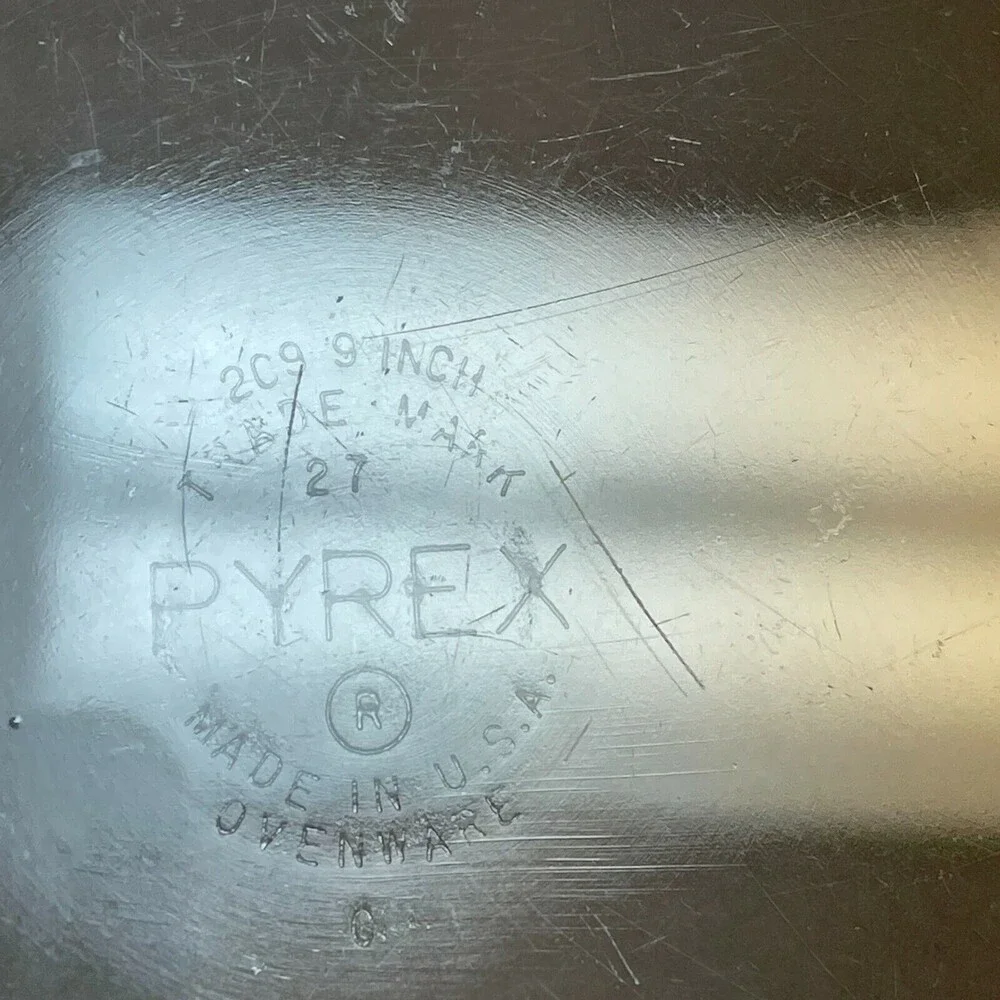 Pyrex 209 Clear Glass Pie Plates Dishes Baking 9‎ 7/8
